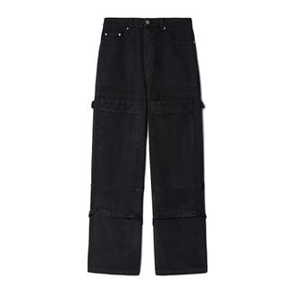 Off-white Straight Fit Jeans, male, Black, W31, Pantalone