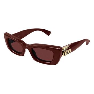 Gucci Red Cat Eye Ladies Sunglasses GG1827S 003 49