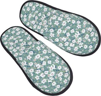 Generic Slippers Flower Soft Hotel Slippers Unisex House Shoes For Spa Room Winter L