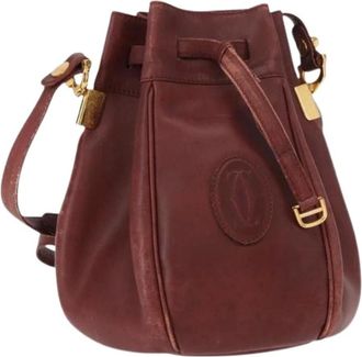 Cartier Pre-owned Bucket Bags, female, Red, Size: ONE SIZE Pre-owned Bucket Bag