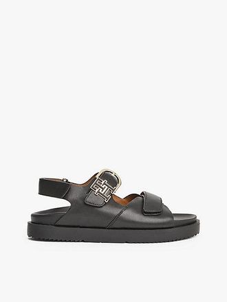 Tommy Hilfiger TH Monogram Leather Cleat Sandals