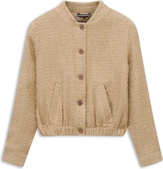 Bugatti Jassen, Dames, Beige, L, Katoen, Boucl&eacute; Blouson