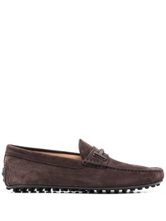 Tod's Su&egrave;de loafers - Bruin