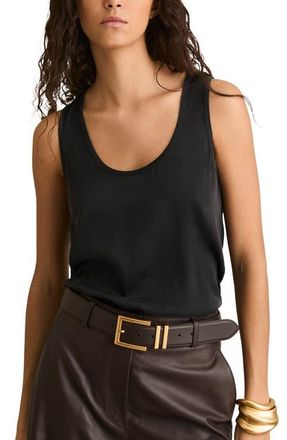 Reiss Ruby Scoop Neck Tank in Black at Nordstrom, Size X-Small