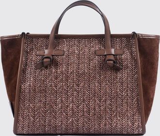 Gianni Chiarini Borsa Miss Marcella Gianni Chiarini in rafia chevron e camoscio