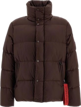 Afterlabel Chamonix Short Puffer - Heren - Jassen - Bruin - Maat: M Zijde