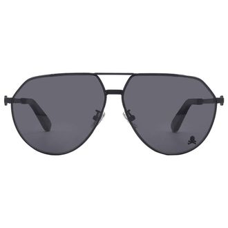 Philipp Plein Philipp Plein Grey Pilot Mens Sunglasses SPP007M 531P 64