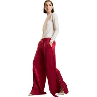Cynthia Rowley Wide Leg Snap Pants in Red at Nordstrom, Size X-Small