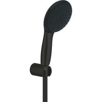 GROHE Vitalio Start QuickFix Handdoucheset - &Oslash;11cm - 2 straalsoorten - 7.4l/min - met houder - met slang - 175cm - mat zwart