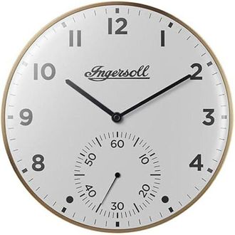 Ingersoll Analog wall clock - INGERSOLL - 30 cm - Gold - White - Easy to read