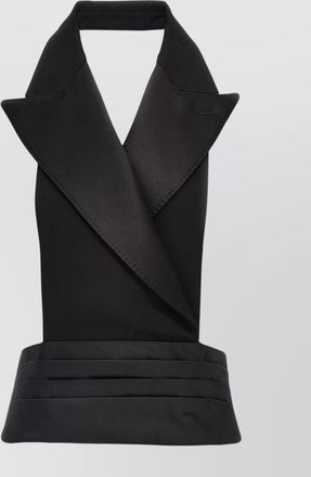 Dolce & Gabbana silk blend sleeveless double-breasted vest