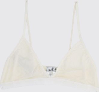 Maison Margiela Reggiseno a triangolo in tulle e nylon con spalline regolabili