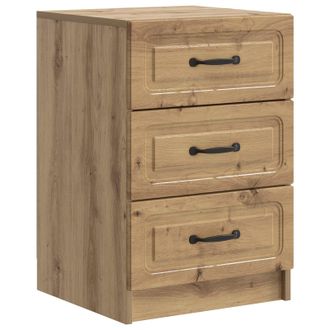 vidaXL Armario De Noche Con Caj&oacute;n Roble Artesanal 43 X 41 X 63,5 Cm Vidaxl