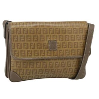Fendi Pre-owned Cross Body Bags, female, Beige, Size: ONE SIZE Pre-owned Zucchino Canvas Shoulder Bag