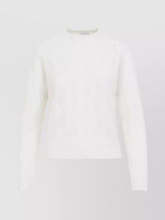 PESERICO cable knit crew neck sweater