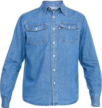 Generic Dukes D555 Mens Kingsize Colwood Denim Shirt (3XL (74cm), Denim)