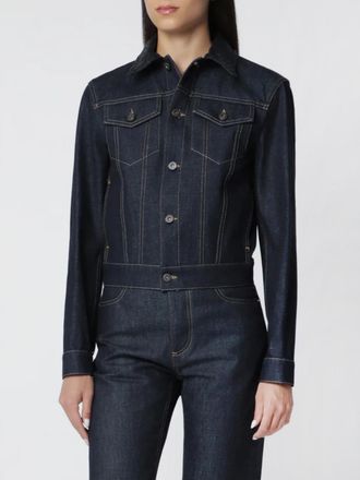 Bottega Veneta Cotton Denim Shirt Jacket with Contrast Stitching