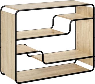 vidaXL Aparador Roble Sonoma 98 X 37,5 X 75,5 Cm Madera De Ingenier&iacute;a Vidaxl