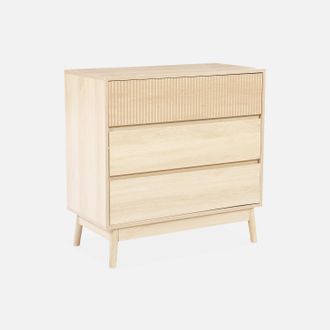 Sweeek C&oacute;moda Con Efecto Madera, 3 Cajones