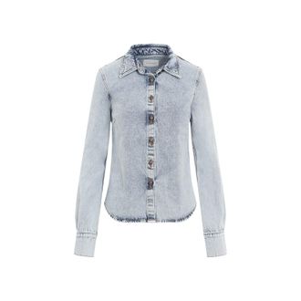 Magda Butrym Blue Denim Shirt-Donna