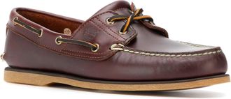 Timberland Mens Boat Moccasins Classic Brown Leather Shoe