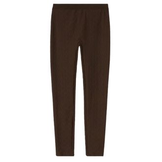 Gucci GG Jersey Jacquard Leggings - female - Gucci - Leggings - Brown - S - Trousers