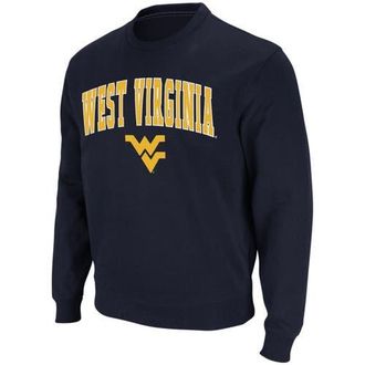 Colosseum Mens Colosseum Navy West Virginia Mountaineers Arch & Logo Crew Neck Sweatshirt at Nordstrom, Size Medium