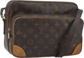 Louis Vuitton Pre-owned Cross Body Bags, female, Brown, Size: ONE SIZE Pre-owned Vintage Canvas Cross Body Bag