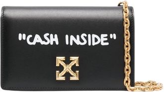 Off-white Jitney 0.5 Black Shoulder Quote Bag