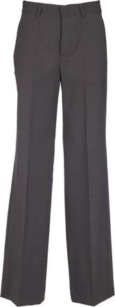 P.A.R.O.S.H. Lille Wijde Broek - Dames - Wijde Broeken - Bruin - S - Wol - Broeken