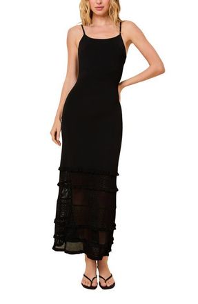 Solid & Striped The Gabrielle Sleeveless Knit Maxi Dress in Noir at Nordstrom, Size X-Large