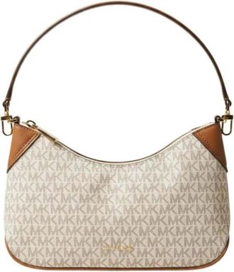 Michael Kors Shoulder Bags, female, Beige, Size: ONE SIZE MD Conv Pouchette Xbody
