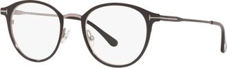 Tom Ford 49mm Oval optical glasses in Black at Nordstrom