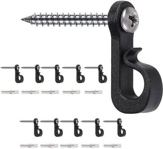 No Brand Ganchos De Tornillo Q-hanger Para Luces Navide&ntilde;as De Interior Y Exterior, Ganchos Para Colgar Luces De Guirnalda Para Fiestas En Garajes (paquete De 1