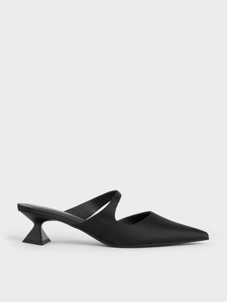 Charles & Keith Vada Asymmetric Sculptural Heel Pumps