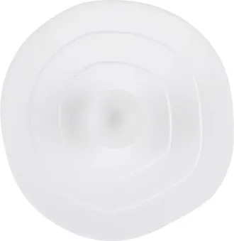 Maisons du monde Aplique de cerámica blanca con globo de cristal