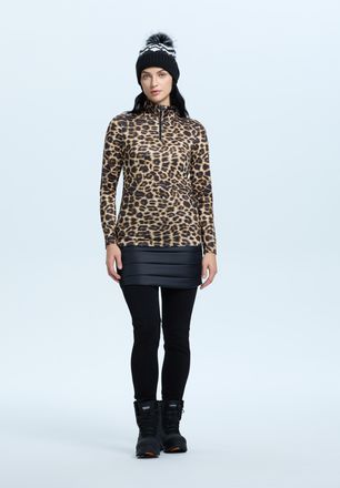 Icepeak T-Shirt ICEPEAK ICEPEAK FLOWOOD, Damen, Gr. XXL, braun, Obermaterial: 93% Polyester, 7% Elasthan, Shirts T-Shirt, Ski-Shirt, schmale Passform