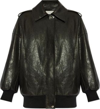 Alexander McQueen Leren jas - Dames - Leren en Su&egrave;de Jassen - Zwart - S - Leer - Jassen