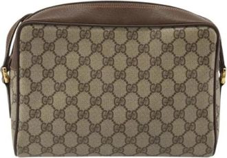 Gucci Pre-owned Vintage Schoudertas - unisex - Vintage Schoudertas - Bruin - ONE Size - Leer - Vintage