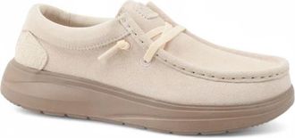 Hey Dude Wendy Comf Suede - Dames - Veterschoenen - Beige - 37 EU - Leer - Schoenen
