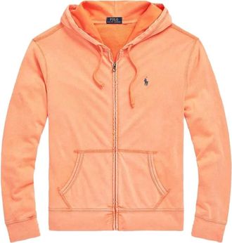 Polo Ralph Lauren Heren, Sweatshirts & Hoodies, Oranje, Maat: XS Katoen