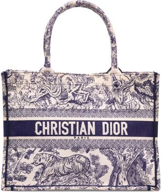 Dior Pre-owned Dior Medium Canvas Embroidered Dioriviera Toile De Jouy Book Tote Unisex 9CRIMPDIBCVJHDEN