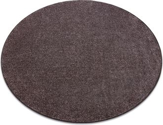 RugsX Rugsx - Alfombra Santa Fe C&iacute;rculo Marr&oacute;n 42 Llanura Color S&oacute;lido Brown Circulo 100 Cm