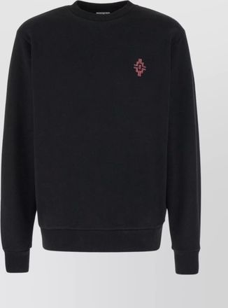 Marcelo Burlon embroidered cross stretch cotton sweatshirt