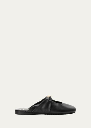 Loewe Pebble Soft Leather Mules