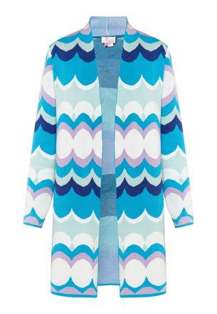 Izia Vest Dames Blauw Veelkleurig