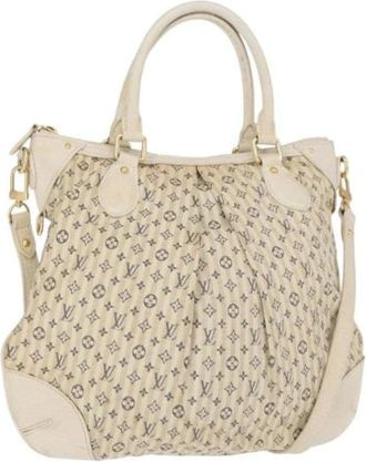 Louis Vuitton Pre-owned Handbags, female, Beige, Size: ONE SIZE Pre-owned Vintage Canvas Handbag