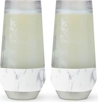 Host Champagne FREEZE Cooling Cup Set of 2 in Marble at Nordstrom