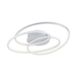 Trio Leuchten Trio Lighting - Plafoniera Interno Moderna Cerchi concentrici Dimmer 60 cm Bianca Gale gd Trio