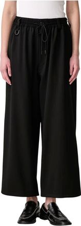 Yohji Yamamoto Pantalones WL STR PNT - Trousers - Mujer - Negro - 2XS